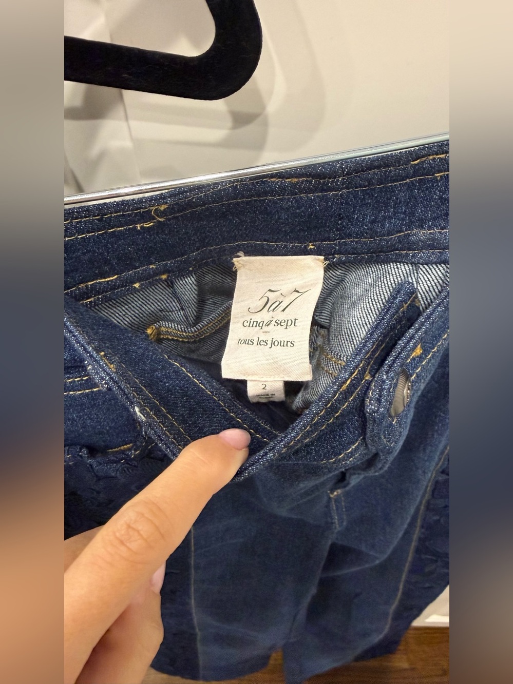 Cinq a Sept denim ronin top & Francine pant - Picture 8 of 8